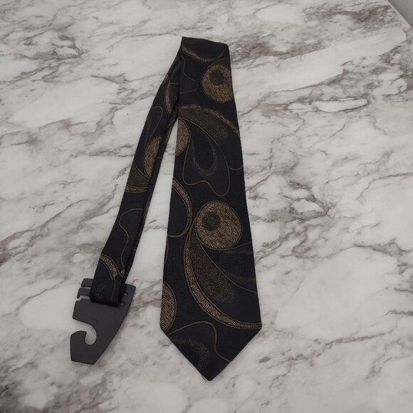 Bachrach Vintage Tie 100 % Seta Silk-Sone Made in Italy Retro Print Multicolor - Picture 2 of 8